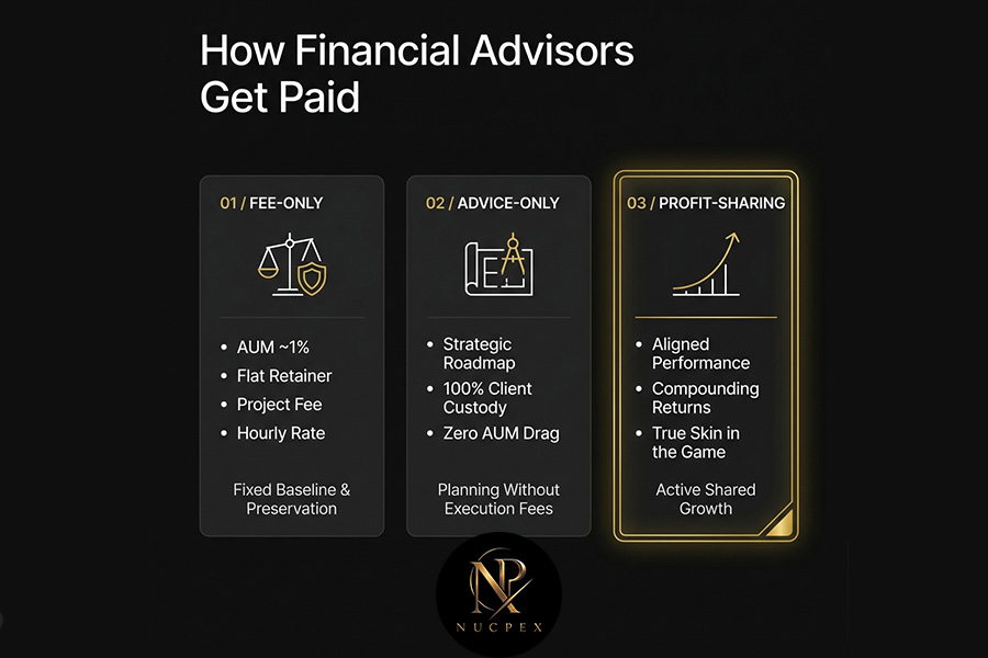 ways to pay a financial advisor's cost